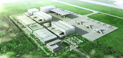 Bird’s-eye view of the base